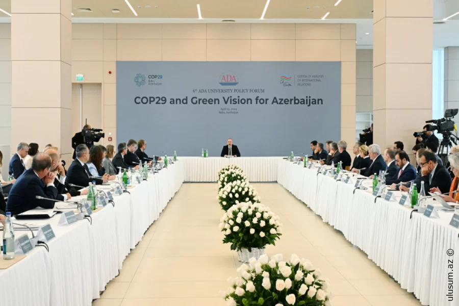 Prezident “COP29 və Azərbaycan üçün Yaşıl Baxış” beynəlxalq forumunda iştirak etdi
