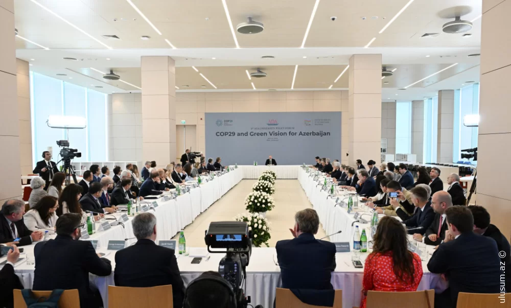Prezident “COP29 və Azərbaycan üçün Yaşıl Baxış” beynəlxalq forumunda iştirak etdi