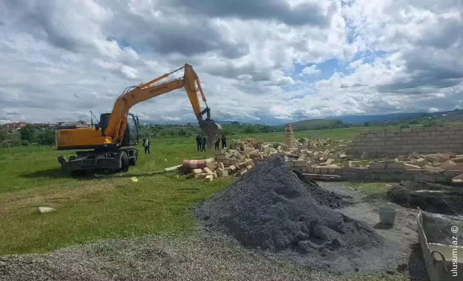 Göygöldə qanunsuz tikintinin QARŞISI ALINDI - VİDEO