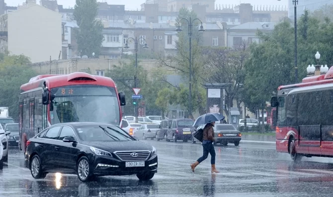 Güclü külək əsəcək, intensiv YAĞIŞ YAĞACAQ - Bakıda