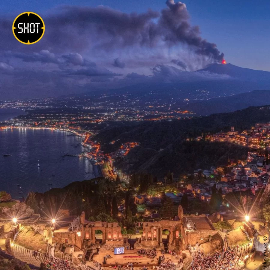 Etna vulkanının güclü püskürməsi İtaliyada hava nəqliyyatında fasilələrə səbəb olub