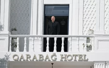 İlham Əliyev Xankəndidə əsaslı təmir və bərpadan sonra “Qarabağ” hotelinin açılışında iştirak etdi