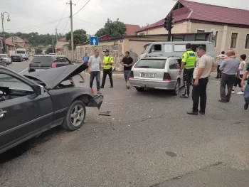 Qubada təcili tibbi yardım maşını qəzaya düşdü -FOTOLAR