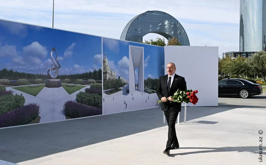 Prezident İlham Əliyev Zəfər parkında olub