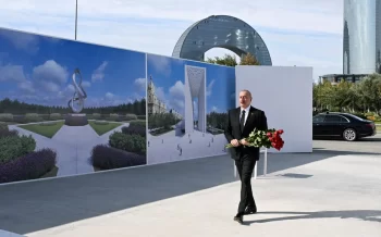 Prezident İlham Əliyev Zəfər parkında olub