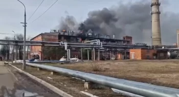 Moskva yaxınlığındakı Xotkovoda Rusiyanın maşınqayırma sahəsində aparıcı müəssisəsi yanır