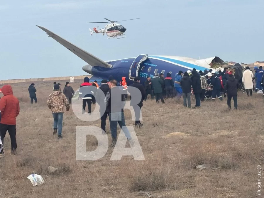 Bakıdan Qroznıya uçan təyyarə Aktauda qəzaya uğrayıb