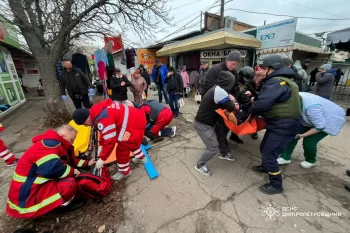 Rusiya Silahlı Qüvvələri Nikopolun mərkəzi bazarını kamikadze pilotsuz uçan aparatla vurub