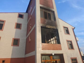 Cəlilabadda hotel yanıb - FOTO