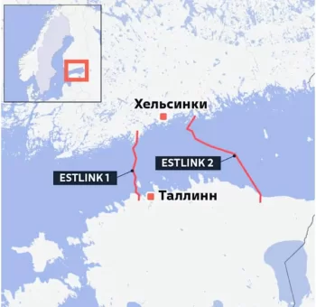 Estoniya ilə Finlandiya arasında mühüm elektrik xətti kəsilib