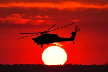 Rusiyanın Voronej vilayətində "Mi-28" hərbi helikopter qəzaya uğrayaraq alovlanıb