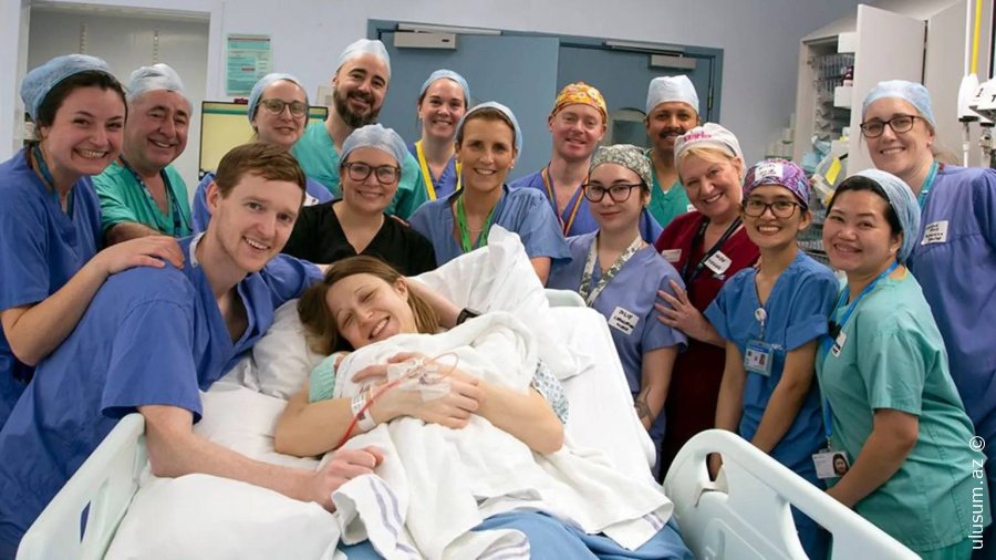 İngiltərədə uşaqlıq transplantasiyası ilə ilk körpə doğulub - Foto