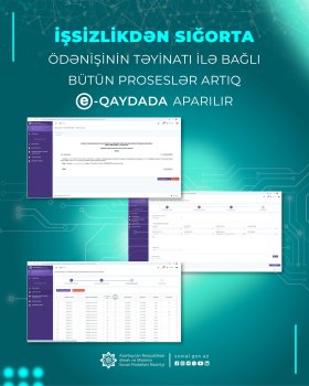 İşsizlik sığortası tam elektronlaşdırıldı