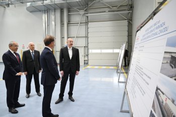 İlham Əliyev Sumqayıtda bir sıra müəssisələrin açılışını edib