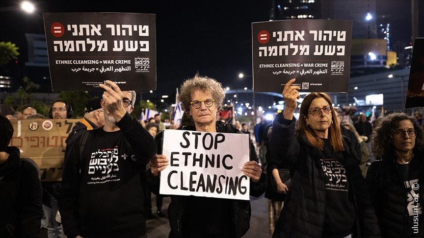 Netanyahunun qərargahı yaxınlığında etiraz alovu: Yaralılar var