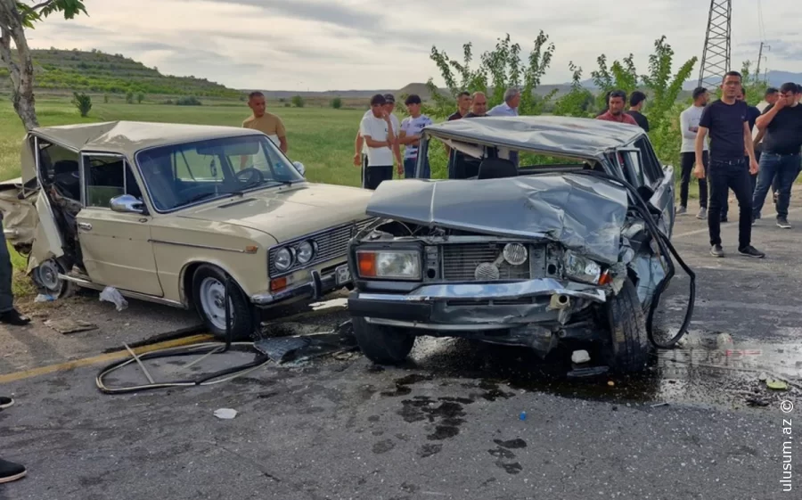 Naxçıvanda VAZ-lar toqquşdu – 1 ölü, 2 yaralı