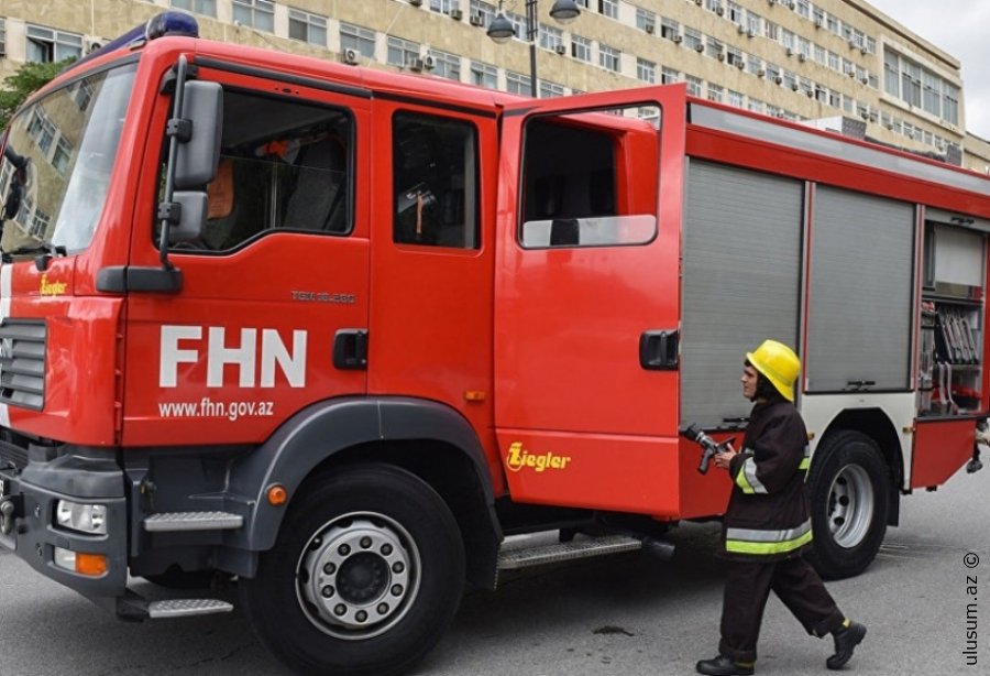 FHN Sumqayıt şəhərinin Corat qəsəbəsində yanğın