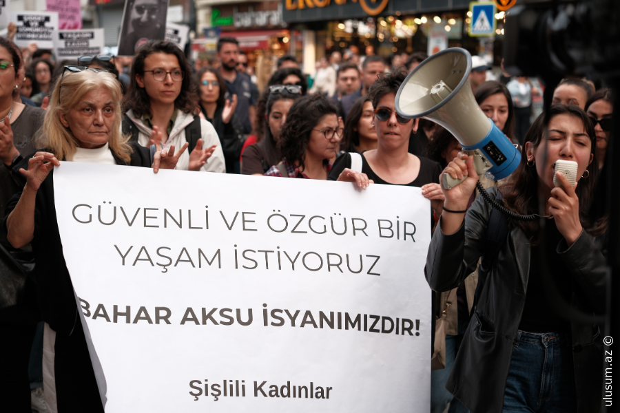 Şişlidə qadın qətli: Cəmiyyət ayağa qalxdı