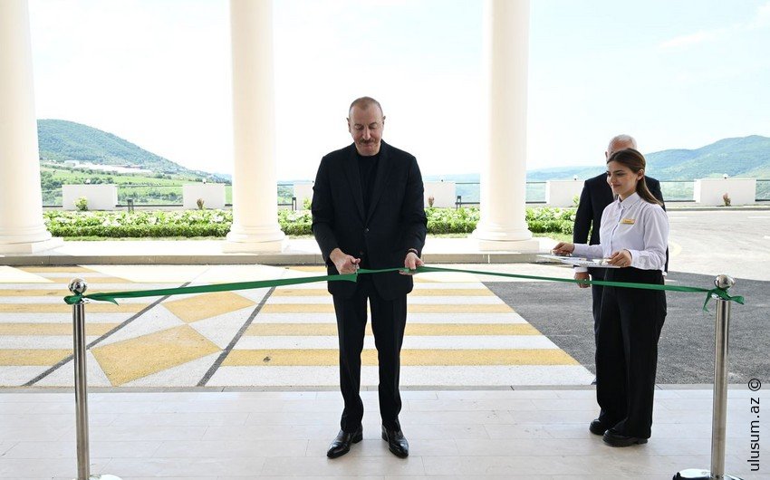 Prezident İlham Əliyev “Laçın” istirahət kompleksinin açılışında: FOTO - VİDEO