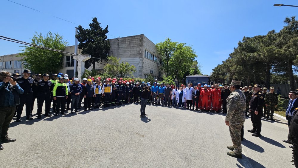 FHN Bakı Regional Mərkəzinin Təşkilatçılığı ilə Kompks Mülki Müdafiə Təlimi Keçirilib