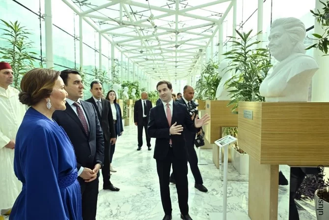 Mərakeşin xanım Şahzadəsi Beynəlxalq Muğam Mərkəzi ilə tanış olub - FOTO