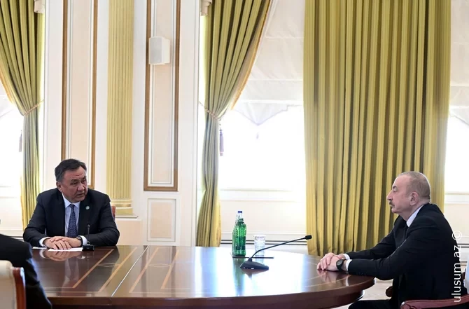 İlham Əliyev TDT-nin daxili işlər nazirlərini qəbul edib - FOTO