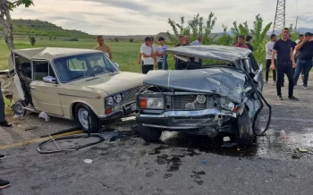 Naxçıvanda VAZ-lar toqquşdu – 1 ölü, 2 yaralı