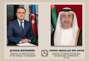 Ceyhun Bayramov və  BƏƏ - nin XİN arasında regional təhlükəsizlik müzakirəsi