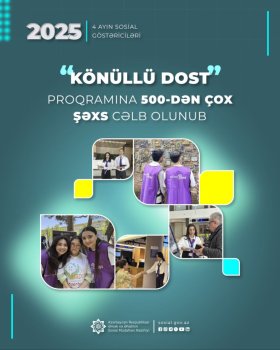 “Könüllü DOST” proqramına 500-dən çox şəxs cəlb olunub