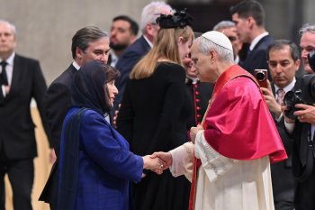 Sahibə Qafarova Roma Papasının taxt-tac mərasiminə qatılıb - FOTO