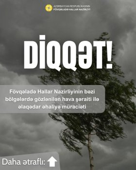 FHN-dən Hava Xəbərdarlığı: Sel, Külək və İldırım Təhlükəsi