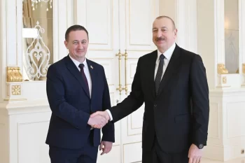 Prezident İlham Əliyev Belarusun Baş nazirini qəbul edib - FOTO