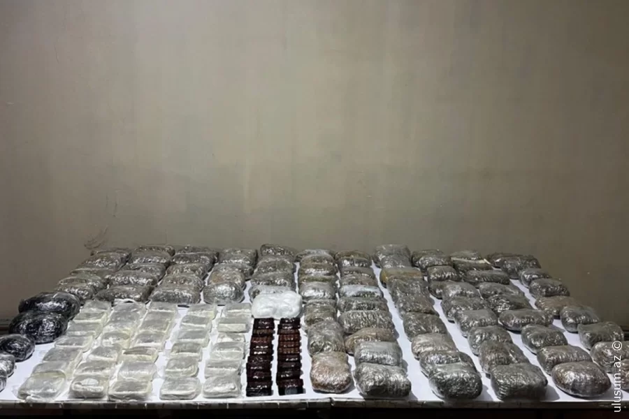 Azərbaycana 75 kq narkotik keçirilməsinin qarşısı alınıb