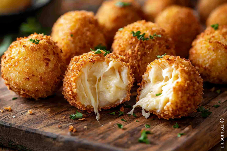 Mozzarella Sevənlərə: İçlikli və Xırçıltılı Pendir Topları