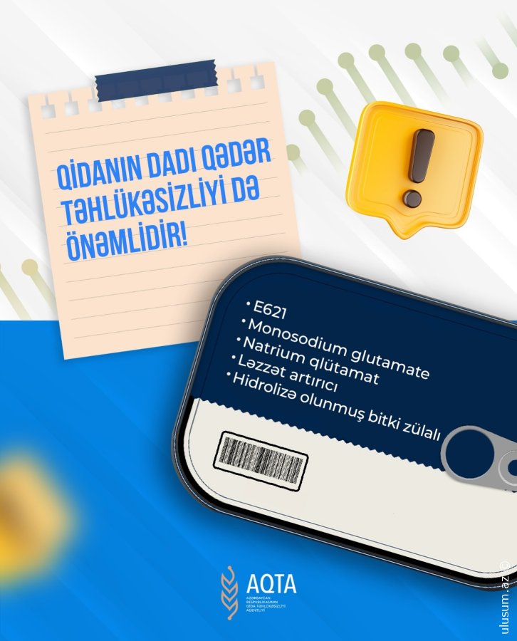 Mononatrium qlütamat – dad artırıcı, riskləri ilə birgə