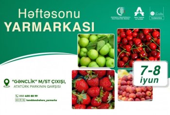 Bakıda “Kənddən Şəhərə” həftəsonu yarmarkası təşkil olunacaq