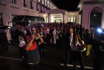 Laçında möhtəşəm atəşfəşanlıq - FOTO