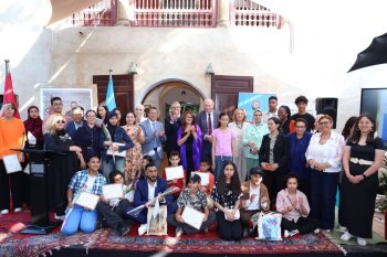 Rabatda “Mərakeşli uşaqların gözü ilə Azərbaycan” rəsm müsabiqəsinin bağlanış mərasimi keçirilib - FOTO