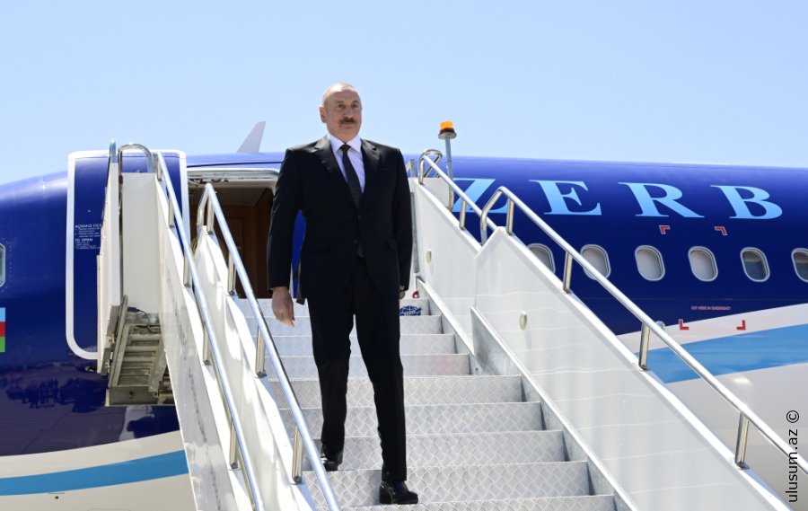 Azərbaycan lideri İlham Əliyev BƏƏ-yə gedib