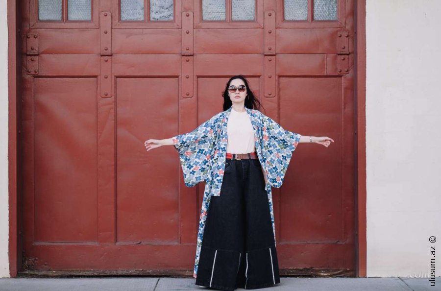 Qarderobunda bir yapon toxunuşu: Bu yay kimono ilə fərqlən - FOTO