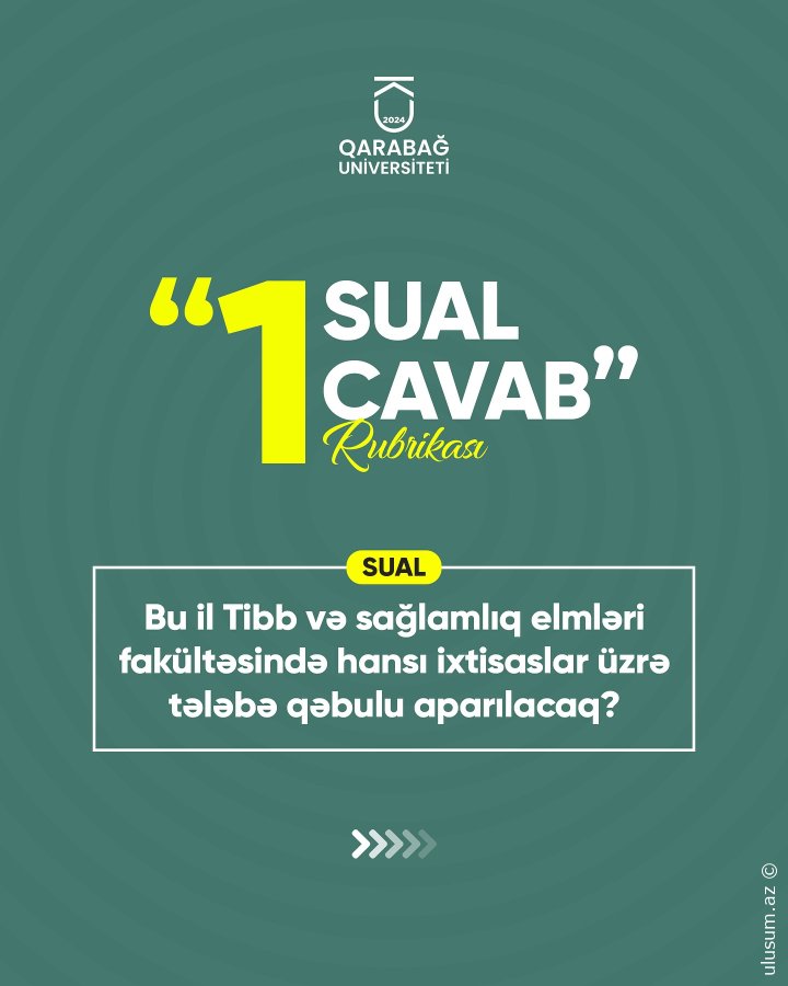 ELAN: Qarabağda Tibb təhsili başlayır