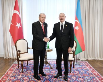 İlham Əliyev Xankəndidə Türkiyə Prezidenti Rəcəb Tayyib Ərdoğanla görüşüb