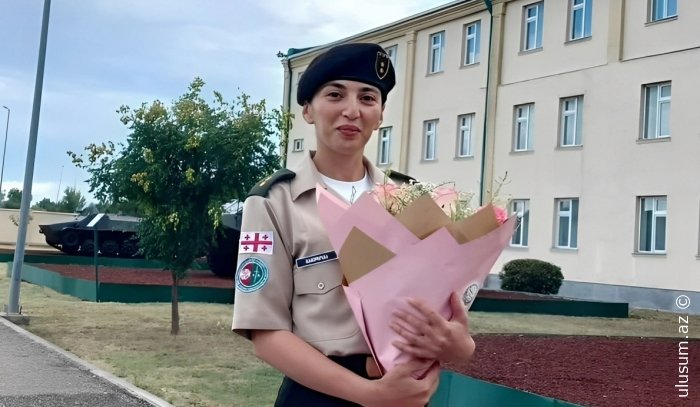 Azərbaycanlı xanım Gürcüstan ordusunun zabiti oldu