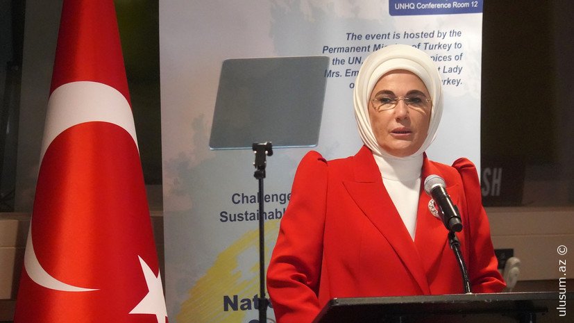Əminə Ərdoğan Qəzza uşaqları üçün Melaniya Trampa səsləndi