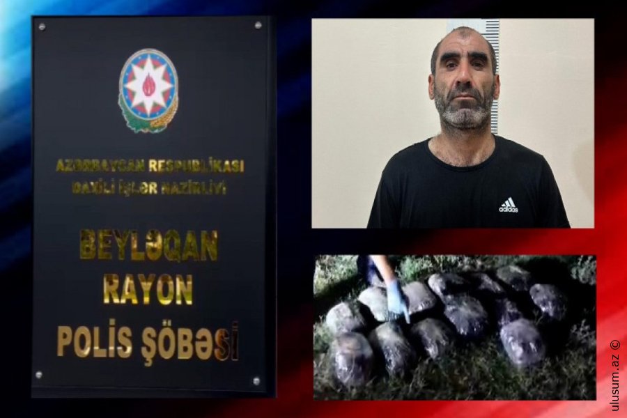 Beyləqanda iri miqdarda narkotik dövriyyəsinə zərbə vuruldu