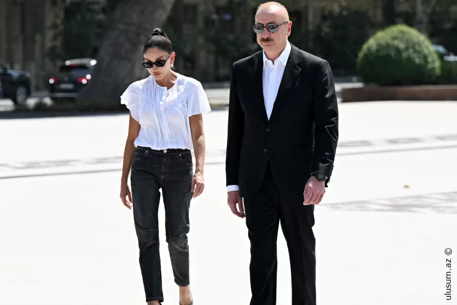 İlham və Mehriban Əliyevlər Murovdağ tunelinin texniki açılışında iştirak ediblər