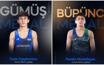 Azərbaycan güləşçiləri Bolqarıstanda dünya çempionatında medal qazandı