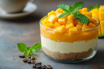 Kəsmikli və manqolu cheesecake - elə incə və yüngüldür ki, dadından doymaq olmur