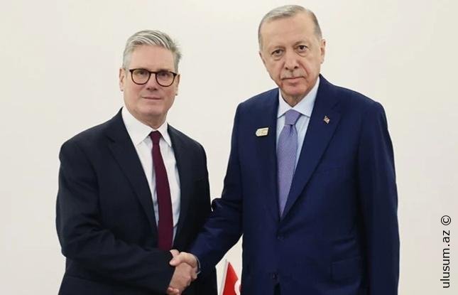 Prezidenti Rəcəb Tayyib Ərdoğanla Böyük Britaniyanın Baş naziri Kir Starmer arasında telefon danışığı olub