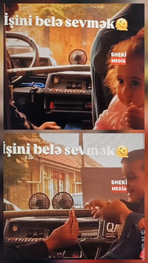 Şəkidə  balaca sərnişinlərini sevindirən avtobus sürücüsü